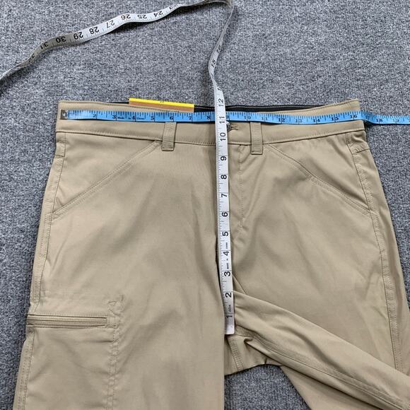 Eddie Bauer Shorts Mens 32 Tan Nylon Blend Rainier 10 in Tech Active Outdoor - Picture 4 of 12